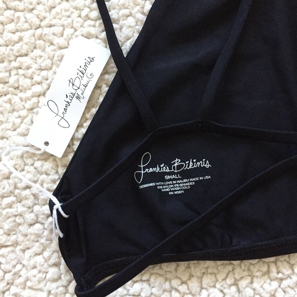 Frankies Bikinis Black Marley Top - Picture 6 of 6